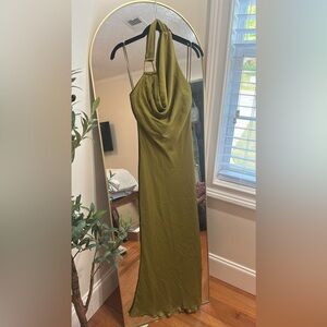Backless, green dress from Zara. NWT
